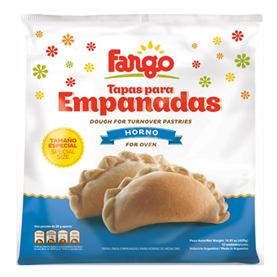 Tapas de Empanadas Horno Medianas Fargo