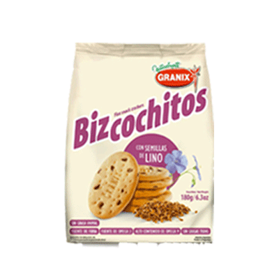 Bizcochitos Granix c/semillas de Lino 180 gr