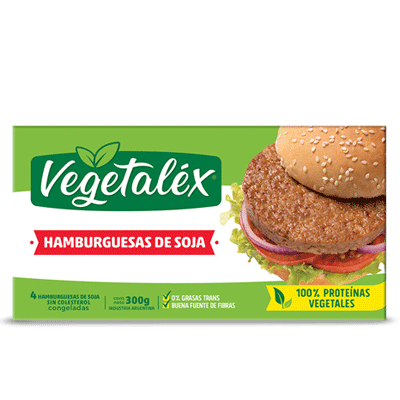 Hamburguesas de soja Vegetalex x 4 unidades
