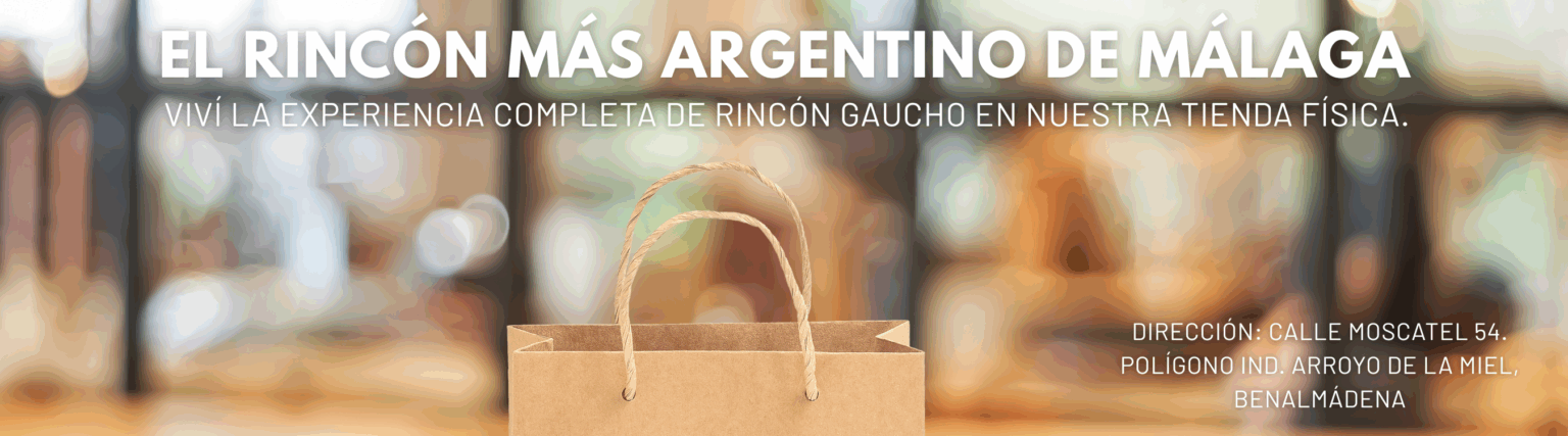 En Rincón Gaucho Málaga te ofrecemos la mayor variedad de productos argentinos en España y Europa: carnes, vinos, yerbas mate, dulces, alfajores, tapas de empanadas y mucho más. Nuestra tienda física en Málaga es el punto de encuentro para los amantes de la gastronomía argentina. Aquí podés descubrir nuevos sabores, conocer nuestras marcas exclusivas y recibir asesoramiento personalizado.